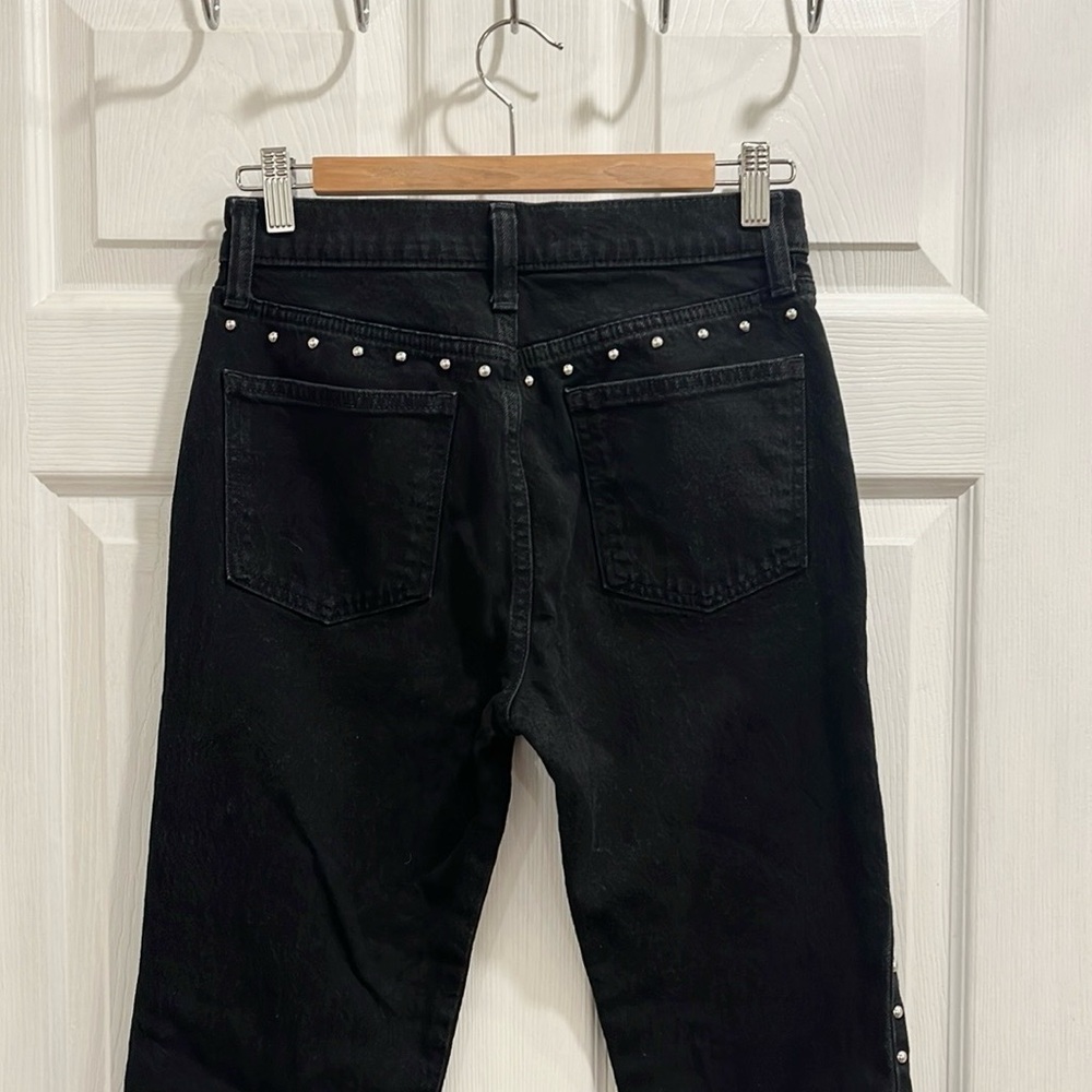 GAP 90s High Rise Black Studded Jeans - Picture 9 of 15